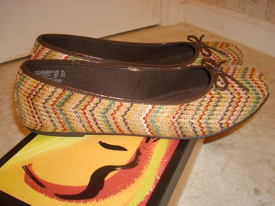 ПРЕДСКАЗАНИЯ 8,5 М БАЛЕТКИ ТУФЛИ НОВЫЙ МУЛЬТИ ЦВЕТ - Изображение 4 из 4