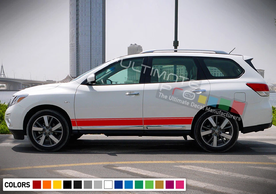 Kit de rayas adhesivas para Nissan Pathfinder gráfico todoterreno falda afinación onda rack Foto 2 de 4