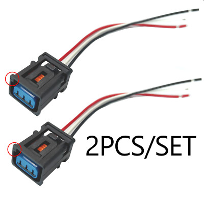 2X 3-Pol Zündspulen wasserdicht Stecker  für Ford Focus Mazda Volvo 1W7T14A464MA