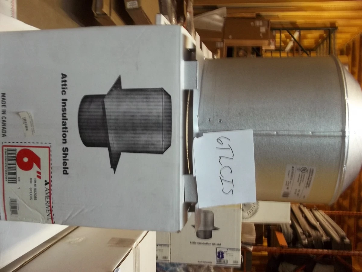 Amerivent wood stove chimney 6u0026#034; attic insulation shield 6TLCIS | eBay