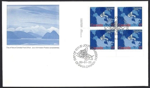 🍁Canada   #847 LLpb   "MAP OF CANADA"   Brand New  1980 First Day Cover