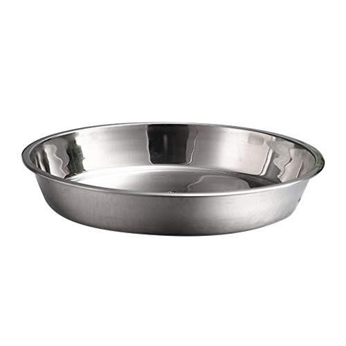 UPKOCH Piatti in acciaio inox per mangiare piatti piatti piatti da frutta (l2F)