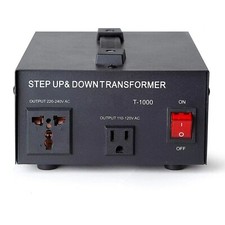 1000W Step Up/Down Voltage Converter Transformer, Dual Voltage 110V/120V to 220V