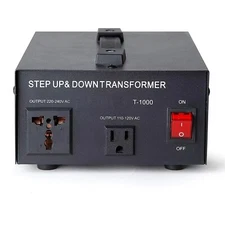 1000W Step Up/Down Voltage Converter Transformer, Dual Voltage 110V/120V to 220V