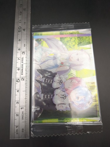 Emilia Ram Rem #17 UnOpen Re:Zero wafer card Plastic Bandai 2019-2022 TCG Japan - Picture 4 of 12