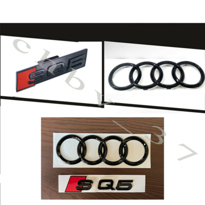 Original Audi SQ5 (FY) Facelift Schriftzug Clip schwarz Kühlergrill