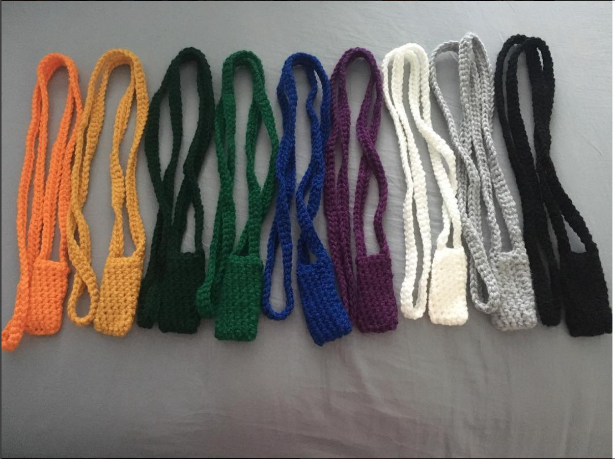 BIC lighter leesh American Made Crochet Smoking Accessories handmade necklace  