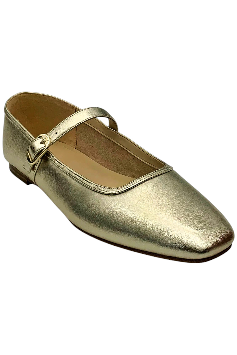 Marc Fisher Womens LTD Leather Mary Jane Flats Gold 10690₽