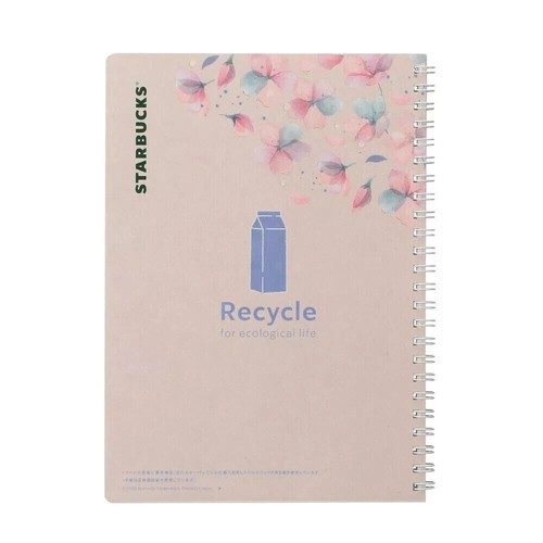 Starbucks Japan SAKURA2025 Campus Ring Notebook Gradient & Beige Set of 2 NEW - Picture 7 of 9