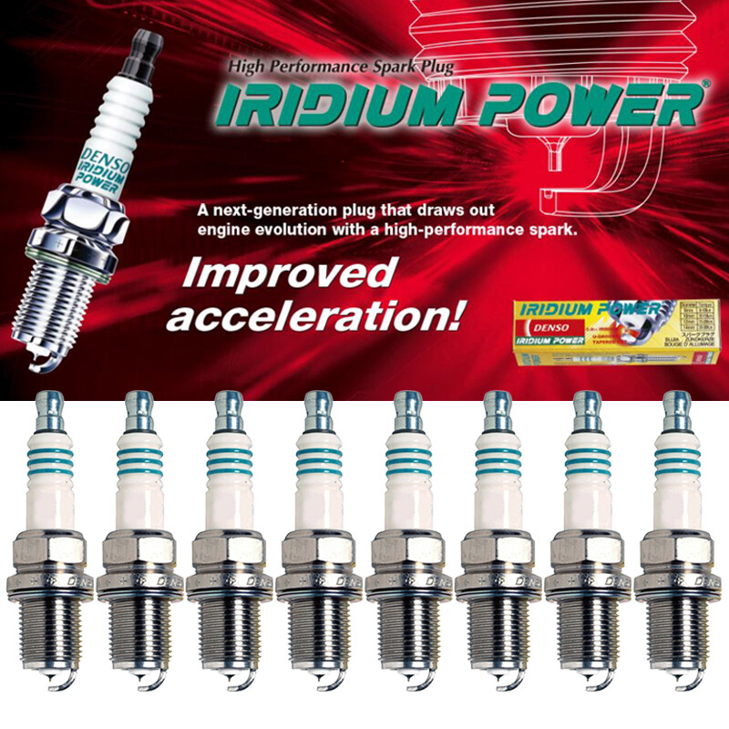 Genuine DENSO IRIDIUM POWER Spark Plugs 5304 IK20 Set of 8