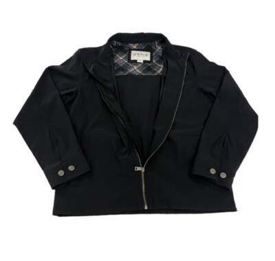ORVIS Black Nylon Zip Up Casual Lightweight Jacket Parka ORVIS Black Nylon Zip Up Casual Lightweight Jacket Parka