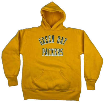 70s Vintage Double Face Hoodie Sweatshirt Large Bay Packers Player Issued Russel