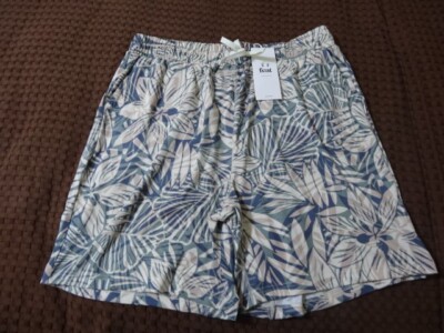 NEW FEAT CLOTHING MEN'S BLANKETBLEND MOVE FLOWTECH ROAM POCKET SHORTS TROPICS XL