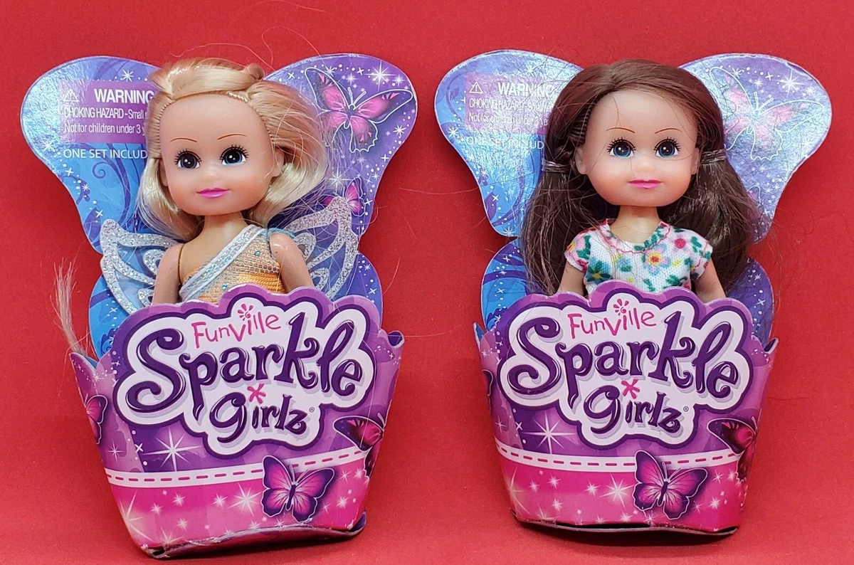 LOT OF 2 Funville Sparkle Girlz Little Friend Collection 4 Doll - New in  Box