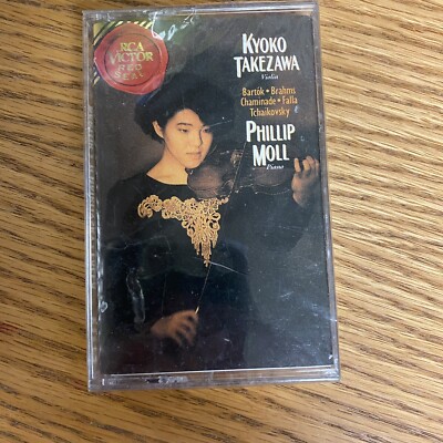 Kyoko Takezawa Violin Phillip Moll Bartok,Brahms Falla Tchaikovsky NEW Cassette
