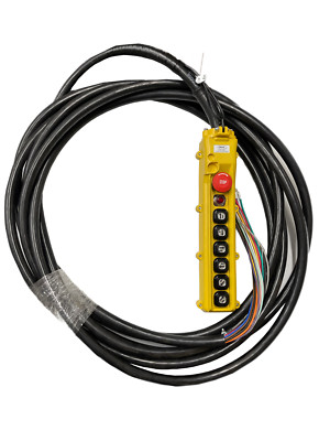 30 FT (14C/16) Prewired Crane Hoist Pendant/Control Pushbutton 3 Motion 2 Speed 