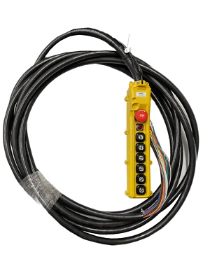 THAC 30 FT (14C/16) Prewired Crane Hoist Pendant/Control Pushbutton 3 Motion 2 Speed