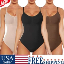 Comfort Women Thong Shapewear Bodysuit Tummy Control Shaper Tank Top Shirt Cami