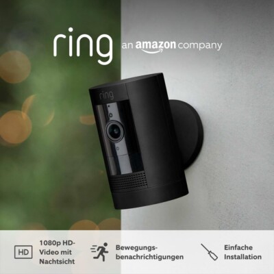 Ring Außenk. Akku Cam Battery, 1080p Überwachungsk. schwarz NEU&OVP Versandfrei