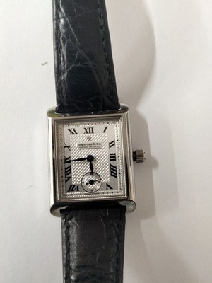 DREYFUSS AND CO 1974 STAINLES STEEL WOMENS QUARTZ LEATHER BAND SWISS MAKE WATCH 
