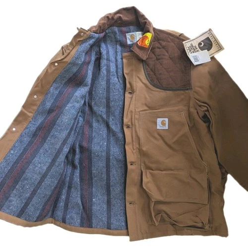 Vintage Carhartt Coat, CB256,  XL, NWT, Union Made In USA, Rare image 4