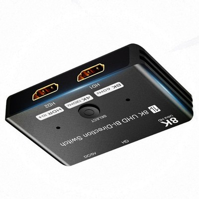 8K HDMI Switch HDMI2.1 High Speed 48Gbps Bi-Directional Switcher Splitter