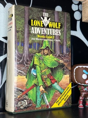 Joe Dever - Lone Wolf Adventures - Books 1 & 2 - Hardback - Signed