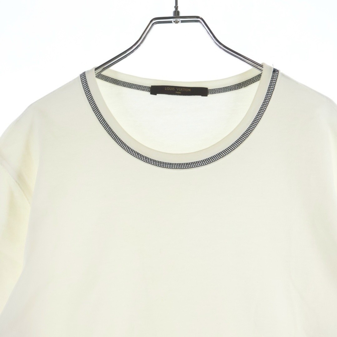 Louis Vuitton 16aw Logo Print Crew Neck Short Sleeve T-Shirt Top White Used b012 thumbnail 3