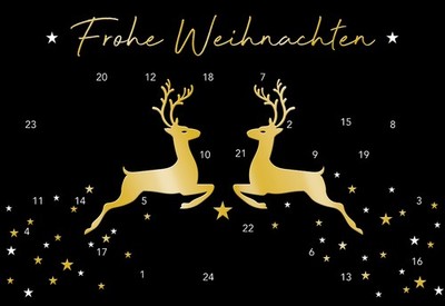 Advent - Glückwunschkarte im Format 11,5 x 17 cm mit Briefumschlag