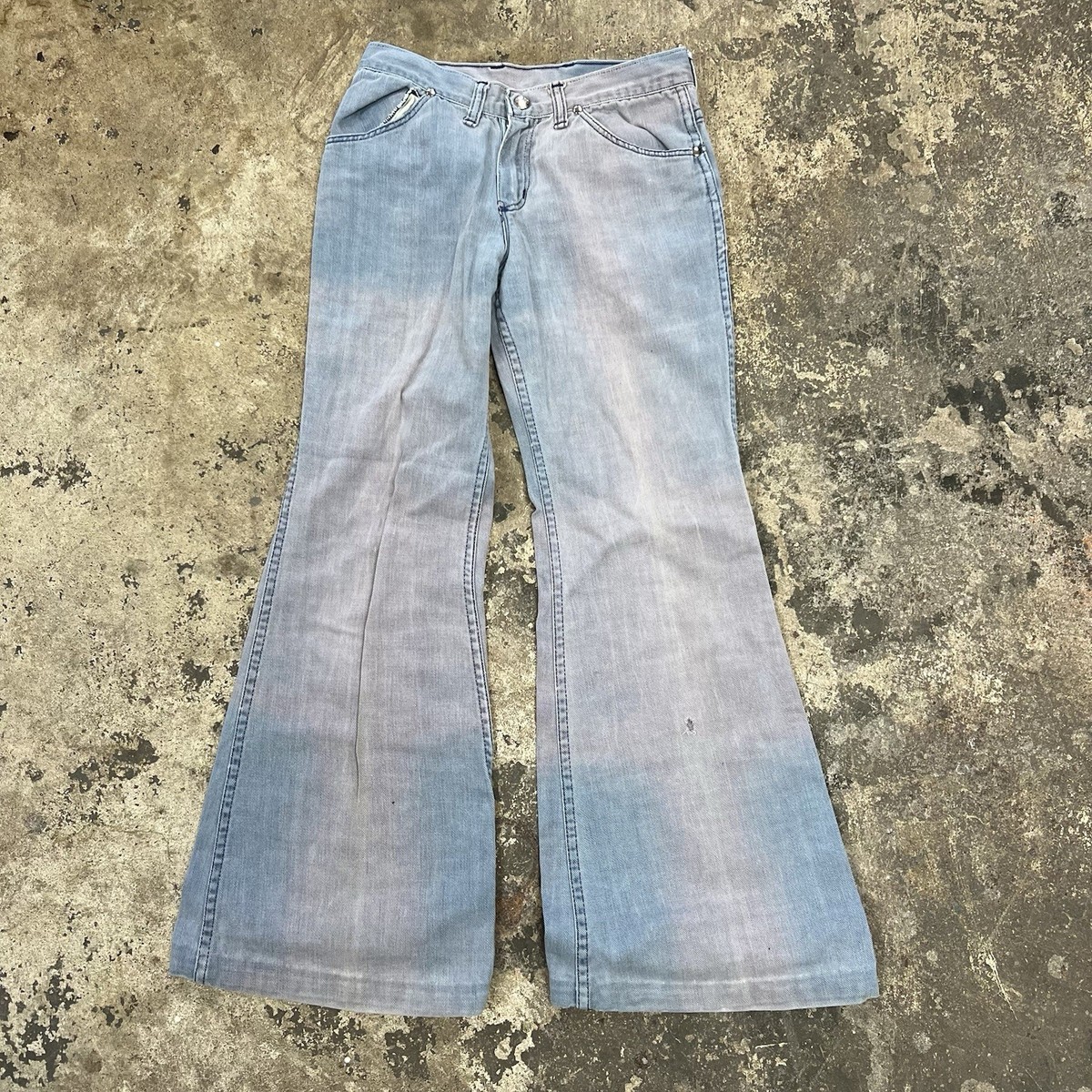 Vintage 1960s Wrangler Bell Bottom Jeans 26x28 | eBay