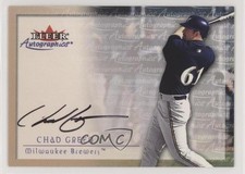 2001 Fleer Showcase Autographics Chad Green Auto 3l7