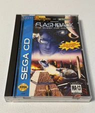 Flashback The Quest for Identity Sega CD 1993 W/Registration Card