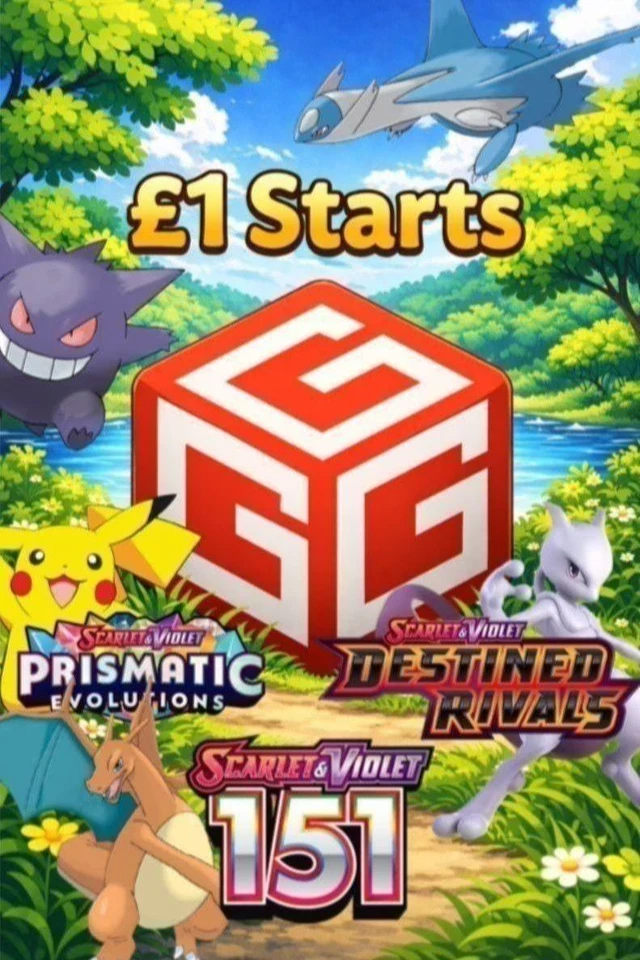 £1 start Pokemon sealed (English only)