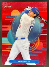 2025 Topps Finest Shohei Ohtani Uncommon Red Refractor #/5 Dodgers