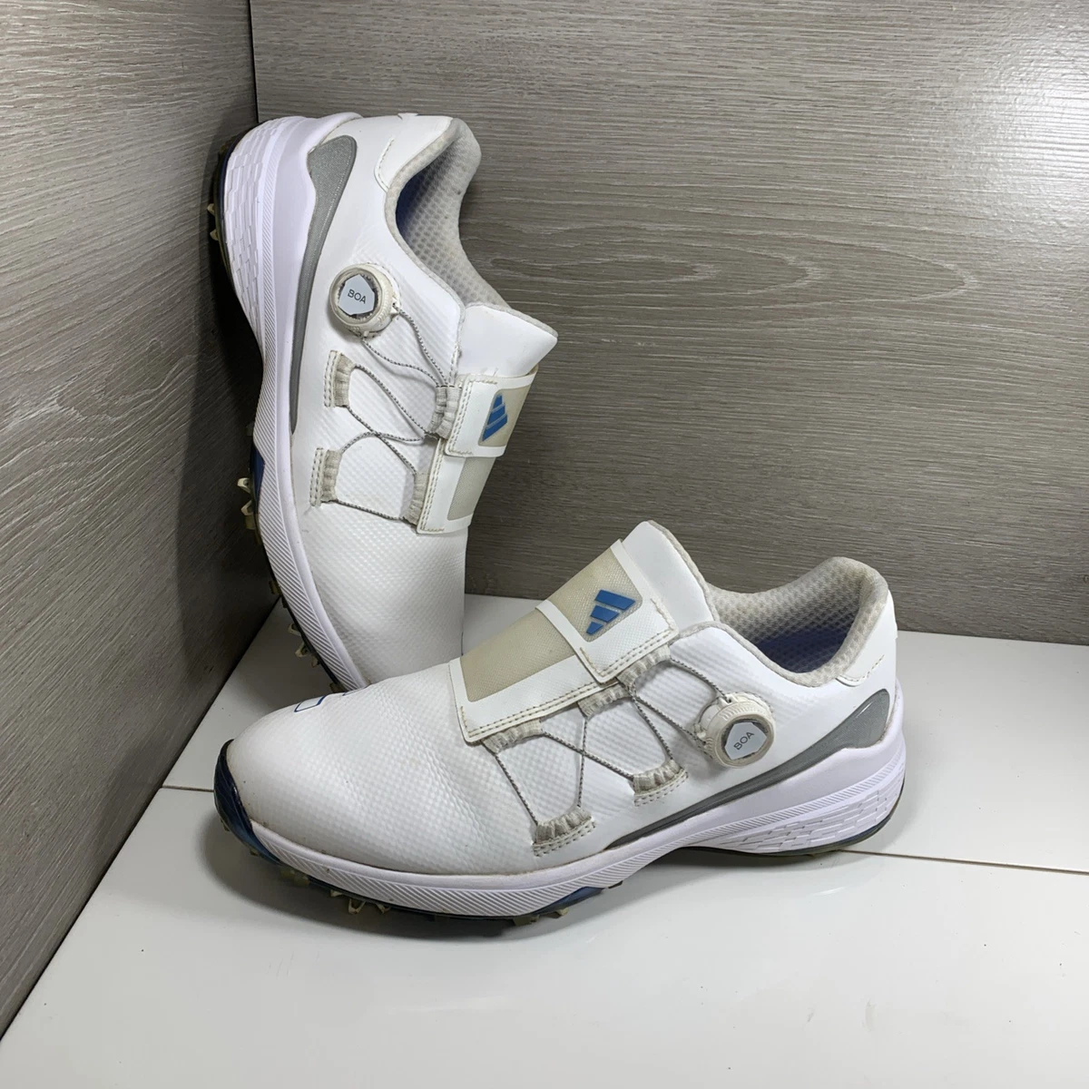 adidas ZG23 BOA Golf White Blue Fusion Metallic W for sale | eBay