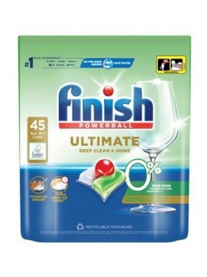 Finish Ultimate All in 1 0% Geschirrspüler Kapseln 45pcs