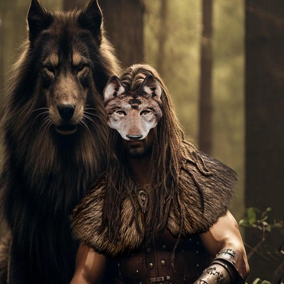 Transformative Therian Wolf Mask, Tail, and Claws for Ultimate Costume Appeal - Image 4 of 4