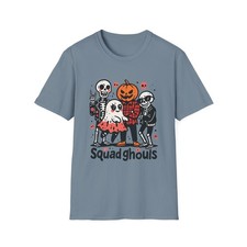 Unisex Softstyle T-Shirt Halloween Misfits Skeleton Ghost Pumpkin Funny