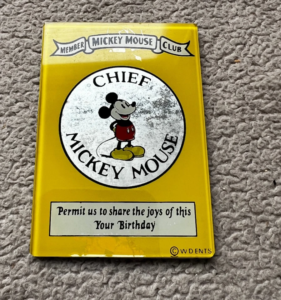 Espejo Matinee Disney de principios de 1930 Mickey Mouse Club Foto 2 de 4