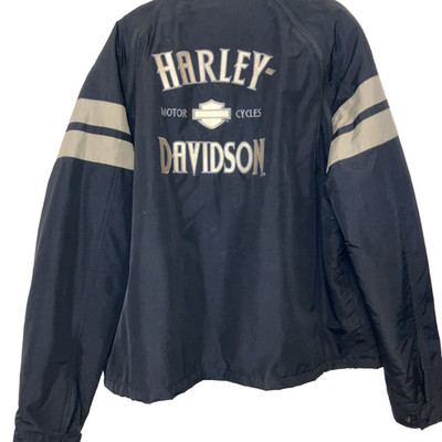 Harley Davidson Nylon Jacket Converts To Sleeveless Vest Mens Size XXXL