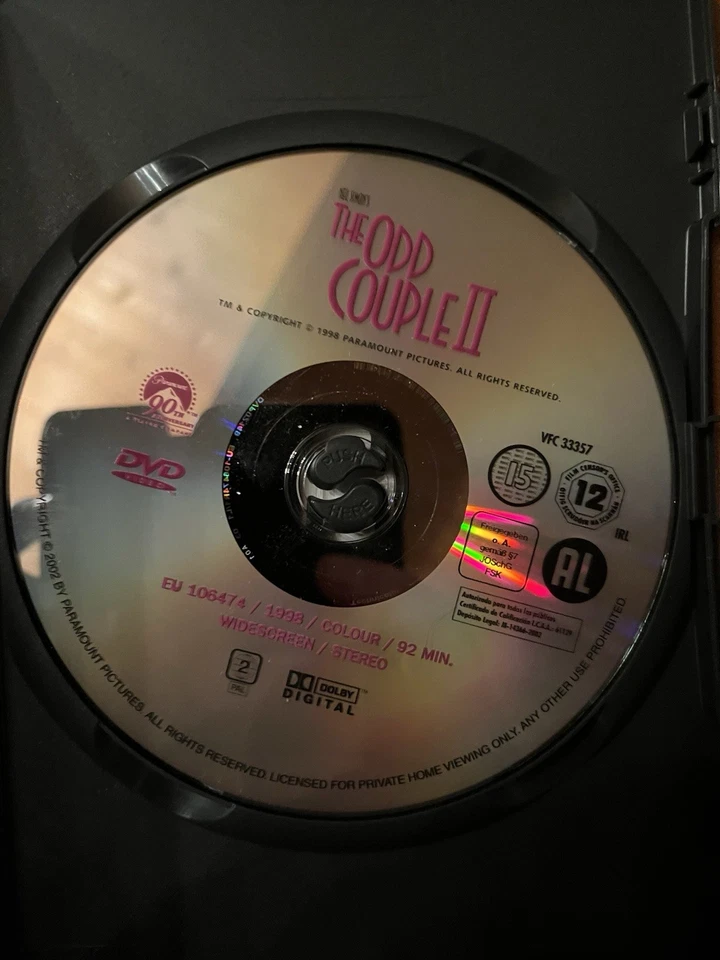 The Odd Couple II (1998) DVD Jack Lemmon & Walter Matthau - Image 3 of 3