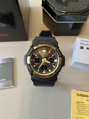CASIO G-SHOCK GAW-100G-1AJF Quarz Digitaluhr Schwarz Grün / OVP / TOP ZUSTAND