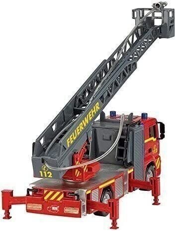 Dickie Toys 12" Light and Sound SOS Fire Engine Vehicle (With Working Pump) Red