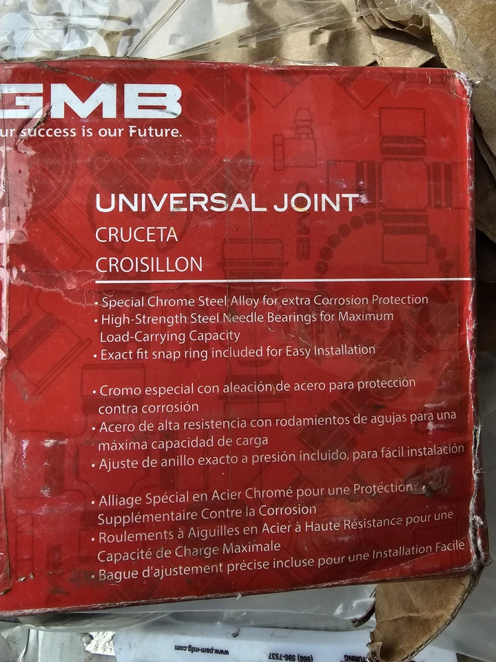 Junta universal de repuesto GMB para Dodge Ram 2500 3500 210-0464 2003-2009 Foto 3 de 3