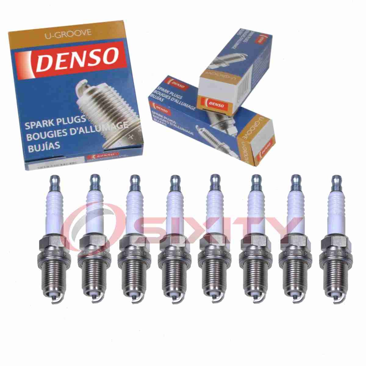 8 pc DENSO 3010 Standard U-Groove Spark Plugs for XS3922 Q22PR-U 91 12 541 io