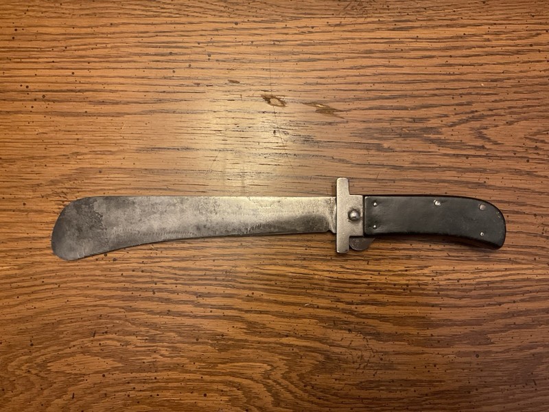 Panga Machete Steel Blade Wood Handle Full Tang with Knuckleguard