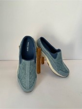 Easy Spirit Traveltime Light Denim Slip-On Knit Clog Sneakers