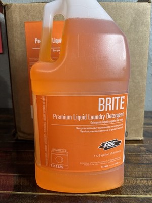 BRITE Premium Liquid Laundry Detergent 1 Gal Commercial Grade