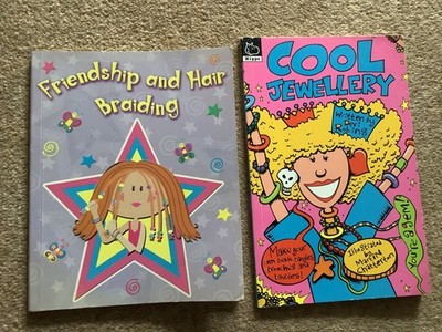 2 books Friendship and Hair Braiding & Cool Jewellery  by Deri Robins