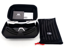 100 SPEEDCRAFT MATTE WHITE HIPER SILVER MIRROR LENS GLASSES